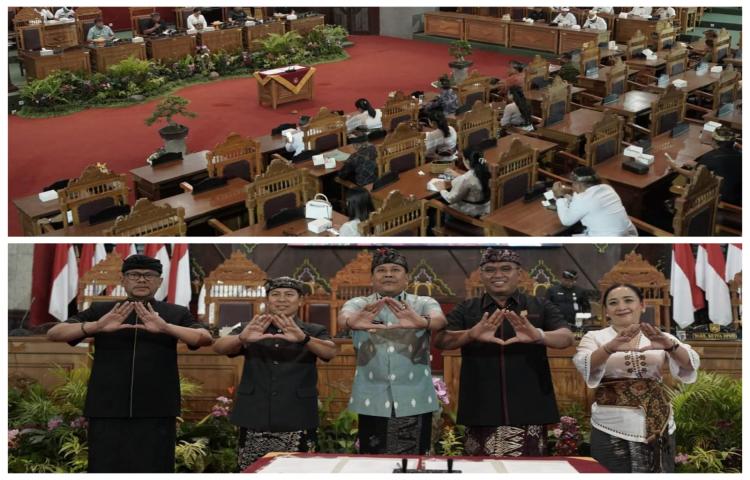 Bupati Parwata Hadiri Rapat Paripurna DPRD Kabupaten Karangasem